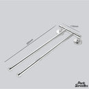 2 barres pivotantes porte serviette