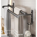 2 barres porte serviette salle de bains