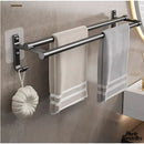 2 barres porte serviette salle de bains