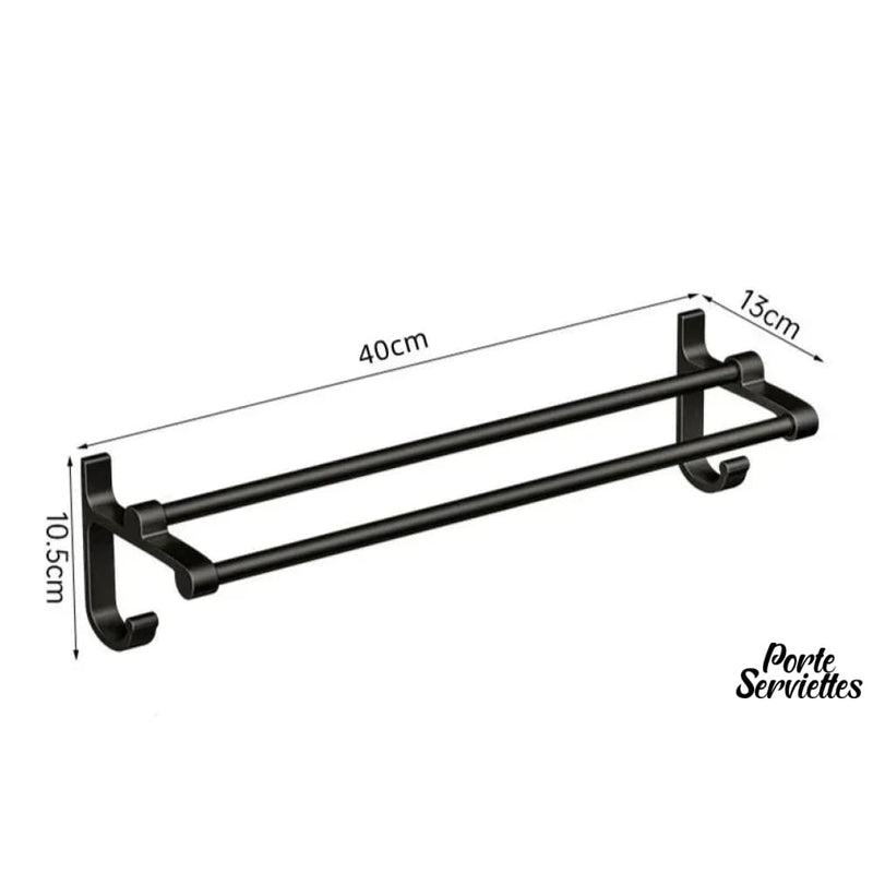 2 barres porte serviette salle de bains