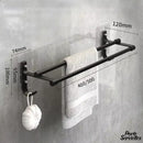 2 barres porte serviette salle de bains