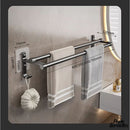 2 barres porte serviette salle de bains