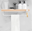 porte serviette en bois mural