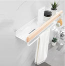 porte serviette en bois mural