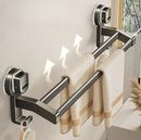 Porte serviette en métal gris