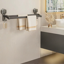 Porte serviette en métal gris