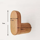 Porte serviette bois crochet