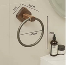 Anneau porte serviette bois