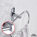 Anneau porte serviette acier inoxydable