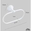Anneau porte serviette blanc