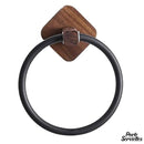 Anneau porte serviette bois