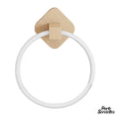 Anneau porte serviette bois