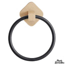 Anneau porte serviette bois