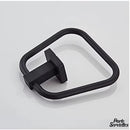 Anneau porte serviette noir à suspendre