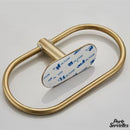 Anneau porte serviette pour salle de bain