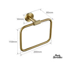 Anneau rectangulaire porte serviette