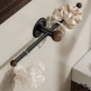 Barre noire porte serviette 30 cm