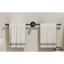 Barre noire porte serviette 30 cm