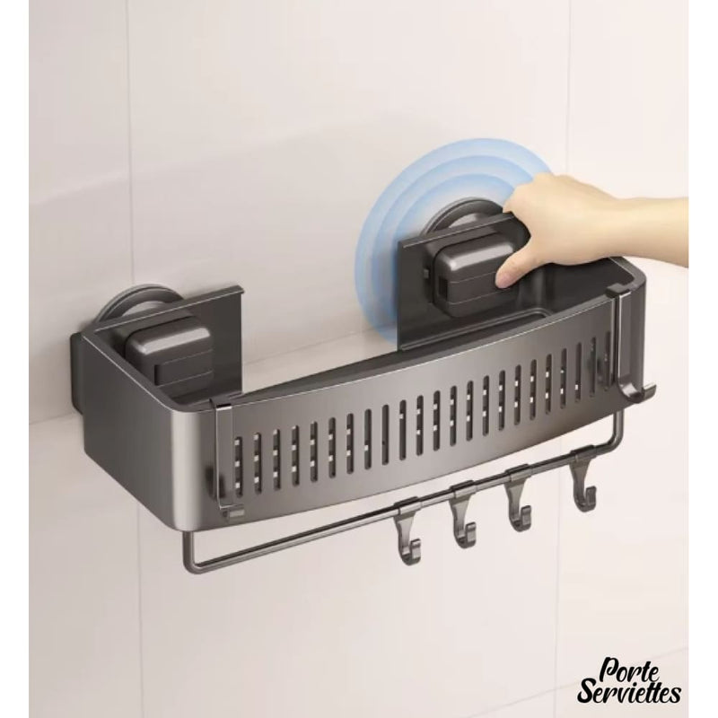 Barre porte serviette avec etagere