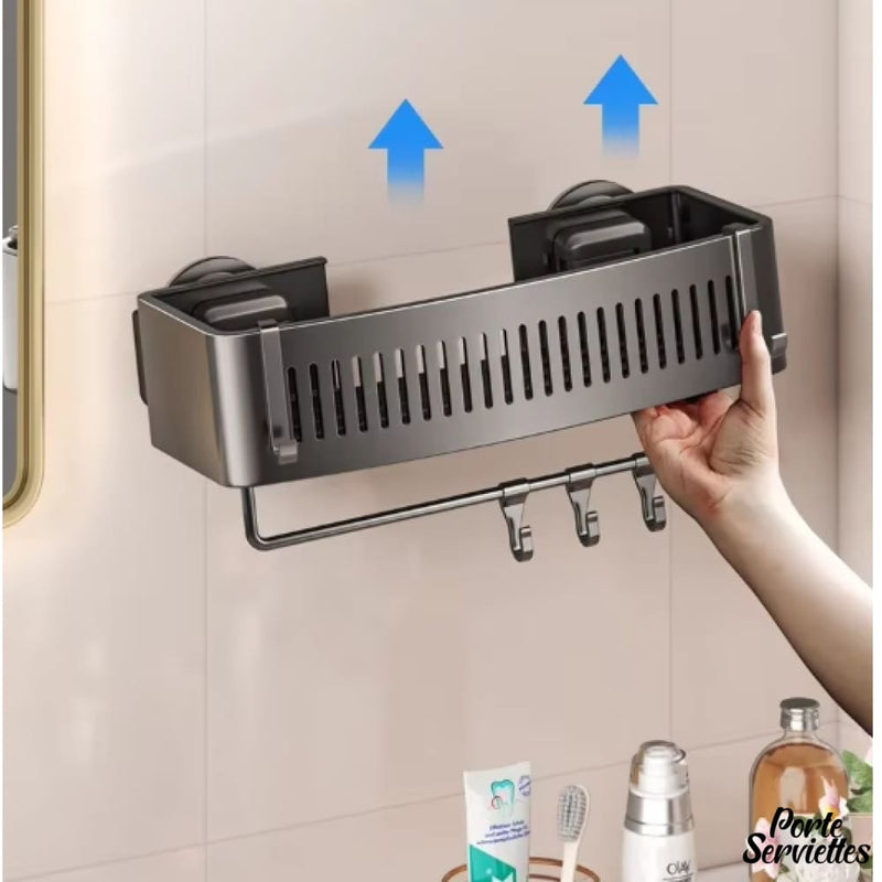Barre porte serviette avec etagere