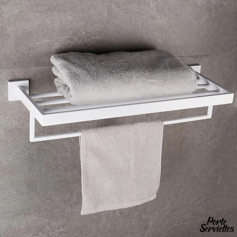 Barre porte serviette blanche