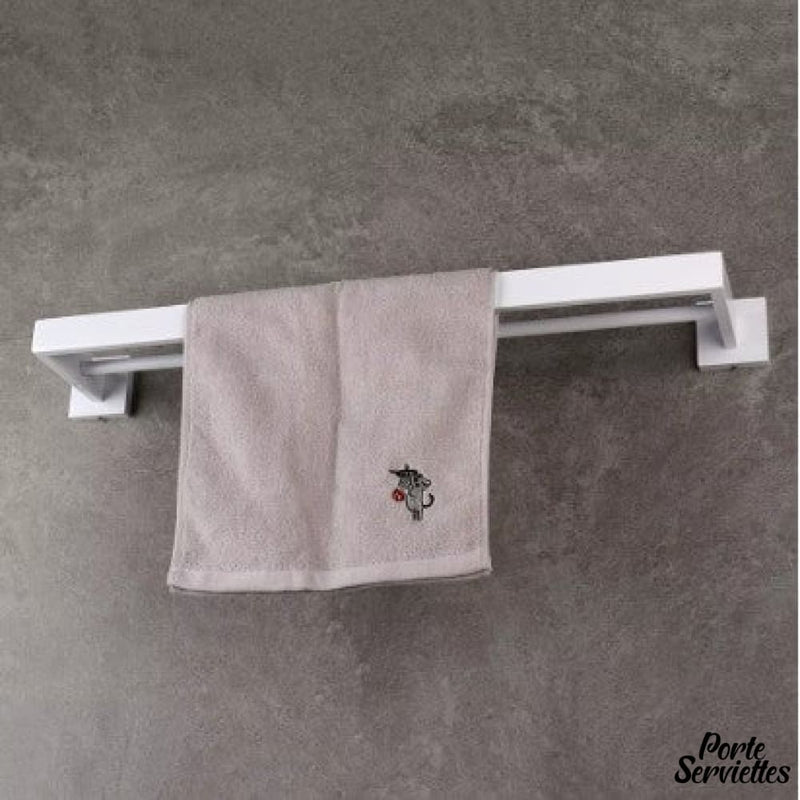 Barre porte serviette blanche