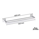 Barre porte serviette blanche