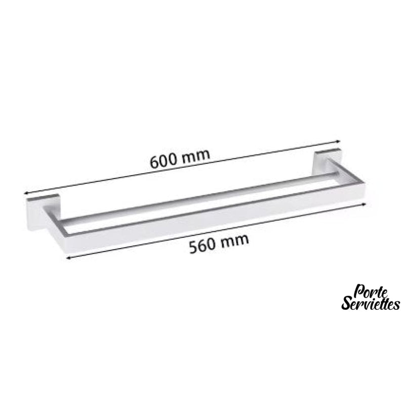 Barre porte serviette blanche