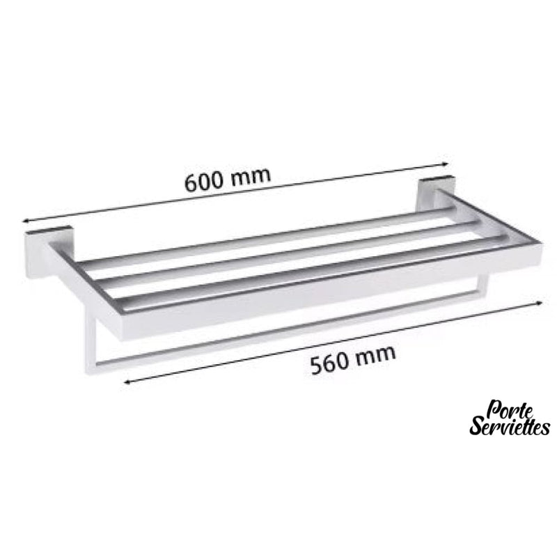 Barre porte serviette blanche