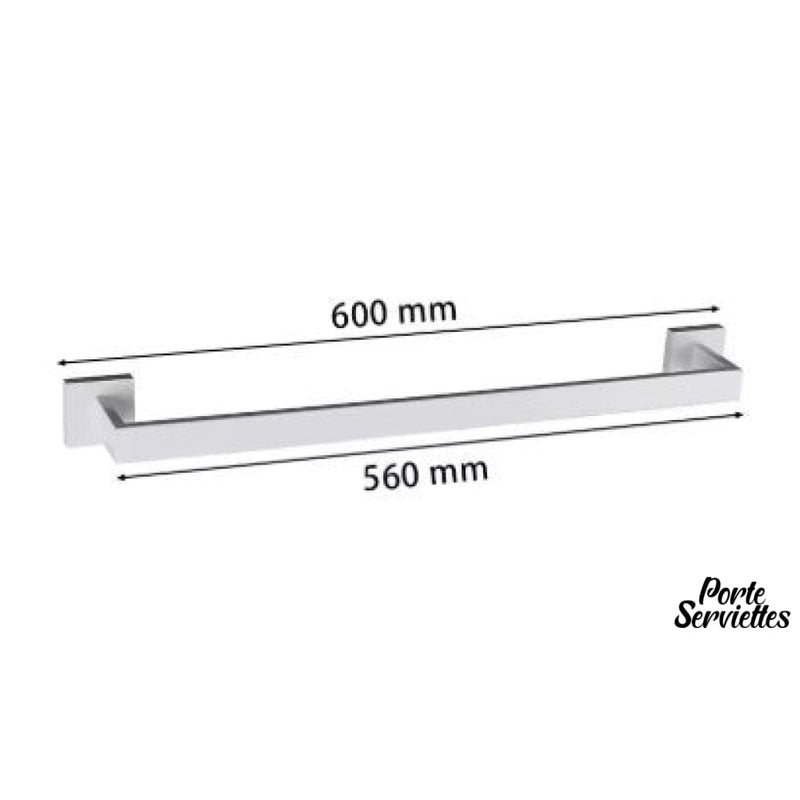 Barre porte serviette blanche