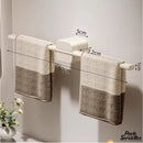 Barre porte serviette mural blanc