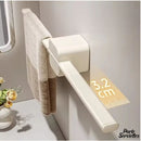 Barre porte serviette mural blanc