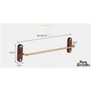 Barre porte serviette murale bois pour salle de bain