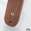 Barre porte serviette murale bois pour salle de bain