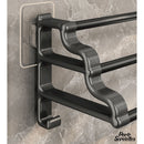 Barre porte serviette noir mat