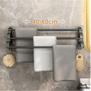 Barre porte serviette noir mat