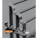 Barre porte serviette noir mat