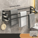 Barre porte serviette noir mat