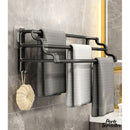 Barre porte serviette noir mat