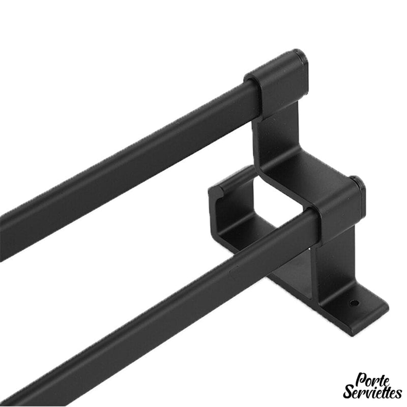 Barre porte serviette noir mat