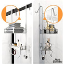 Barre porte serviette paroi de douche