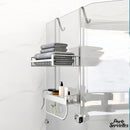 Barre porte serviette paroi de douche