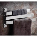 Barre support porte-serviette rotatif mural