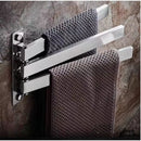 Barre support porte-serviette rotatif mural