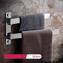 Barre support porte-serviette rotatif mural