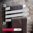 Barre support porte-serviette rotatif mural