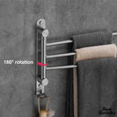 Bras porte serviette chrome