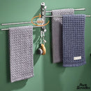 Bras porte serviette chrome