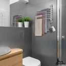 Bras porte serviette chrome