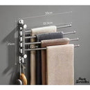 Bras porte serviette chrome